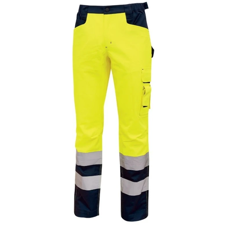 Liquidación total - Pantalón de trabajo Alta visibilidad Multibolsillos U-Power Light HL155YF color naranja flúor Talla 3xl