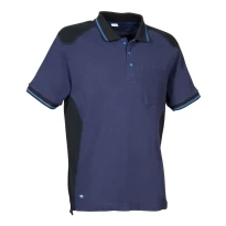 Liquidación total - Polo de trabajo Cofra Tudela 100% algodón V620-0-03 Talla 3xl color antracita negro naranja