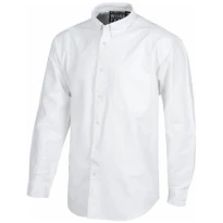 Liquidación total - Camisa de trabajo deportiva de algodón con tejido Oxford - Workteam color celeste Talla L 2