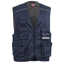 Liquidación total - Chaleco de trabajo Multibolsillos Sin metal Sottozero Power E0305 Talla M color gris 2