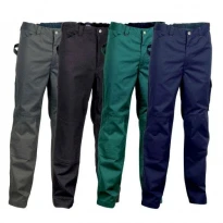 Liquidación total - Pantalón de trabajo Multibolsillos Cofra Rabat V181-0-02A Talla M color Verde