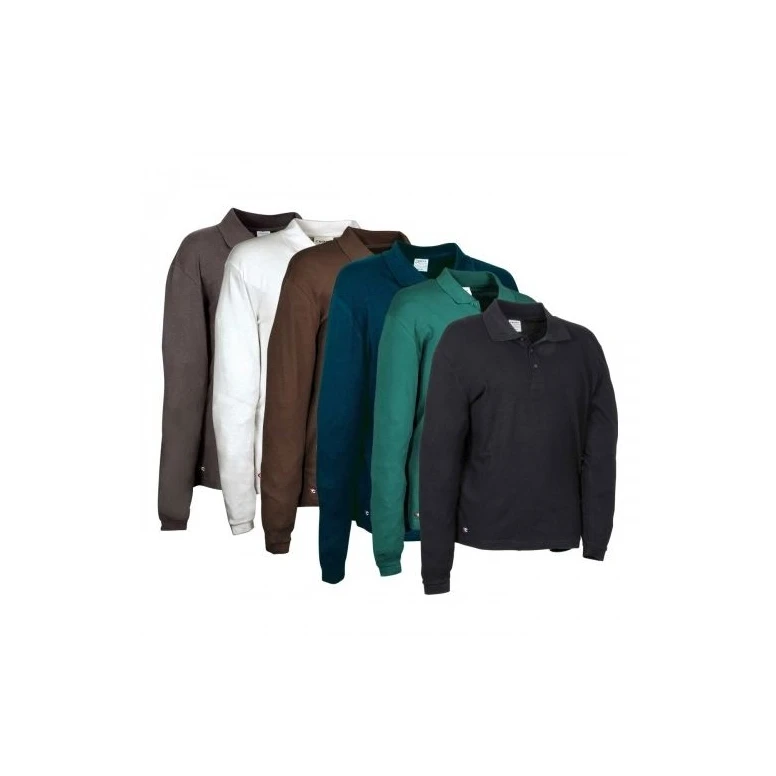 Liquidación total - Polo de trabajo Cofra Wimbledon 100% algodón Piquet V218-0-02 Talla M color Verde