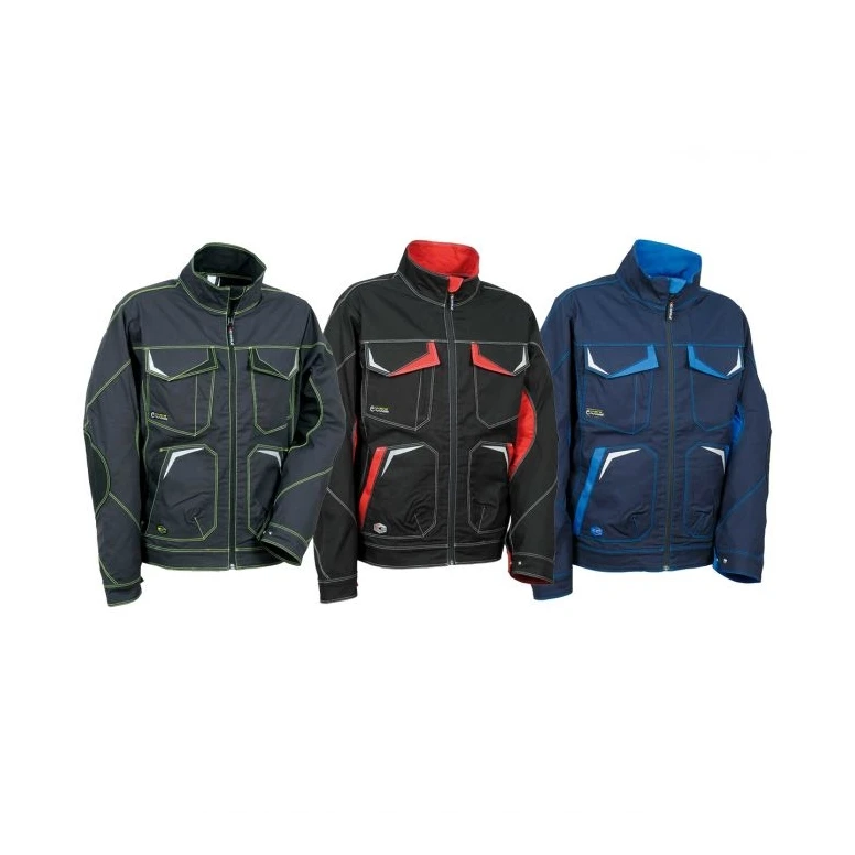 Liquidación total - Chaqueta de trabajo Stretch Elástica Multibolsillos Cofra Abrantes V480-0-04 color marino royal número 46