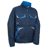 Liquidación total - Chaqueta de trabajo Stretch Elástica Multibolsillos Cofra Abrantes V480-0-04 color marino royal número 46