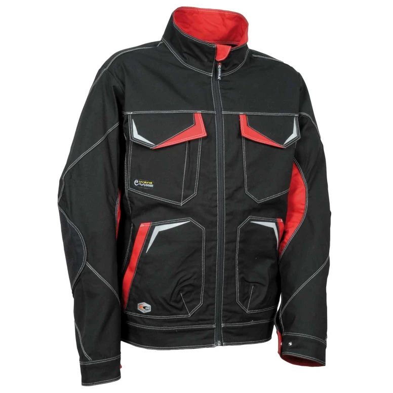 Liquidación total - Chaqueta de trabajo Stretch Elástica Multibolsillos Cofra Abrantes V480-0-04 color marino royal número 46