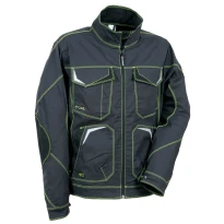 Liquidación total - Chaqueta de trabajo Stretch Elástica Multibolsillos Cofra Abrantes V480-0-04 color antracita negro número 54