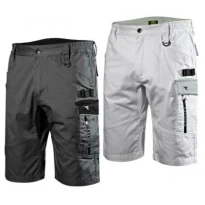 Liquidación total - Bermuda de trabajo Diadora Stretch Multibolsillos Easywork Light 702.176206 Talla XL color blanco