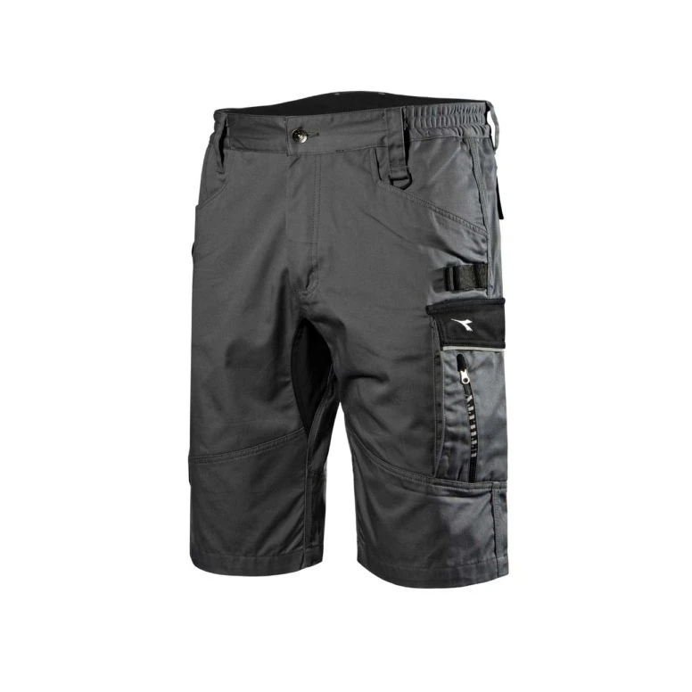 Liquidación total - Bermuda de trabajo Diadora Stretch Multibolsillos Easywork Light 702.176206 Talla XL color blanco