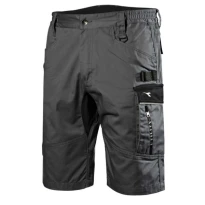 Liquidación total - Bermuda de trabajo Diadora Stretch Multibolsillos Easywork Light 702.176206 Talla XL color blanco