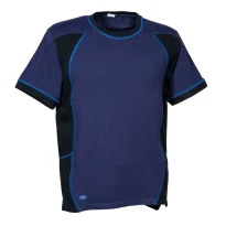 Liquidación total - Camiseta de trabajo Cofra Zuera 100% algodón V598-0-02 Talla M Color Barro/Negro
