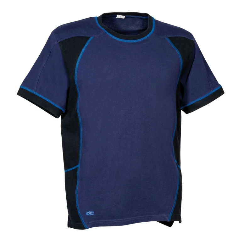 Liquidación total - Camiseta de trabajo Cofra Zuera 100% algodón V598-0-02 Talla M Color Barro/Negro