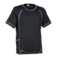 Liquidación total - Camiseta de trabajo Cofra Zuera 100% algodón V598-0-02 Talla M Color Barro/Negro 2