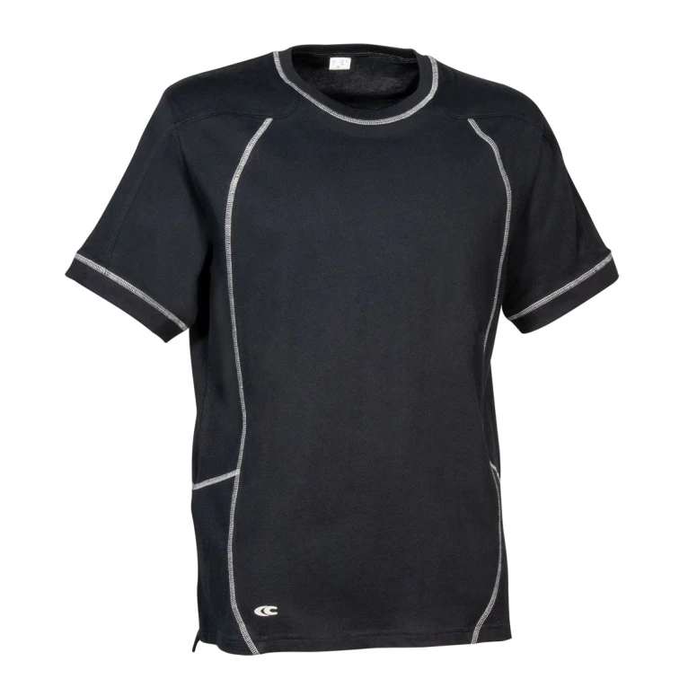Liquidación total - Camiseta de trabajo Cofra Zuera 100% algodón V598-0-02 Talla M Color Barro/Negro