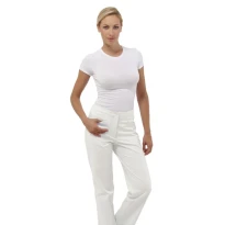 Liquidación total - Pantalón mujer 100% algodón Sky Dr.Blue Siggi - 04PA0379/00-0014 número 38 color blanco