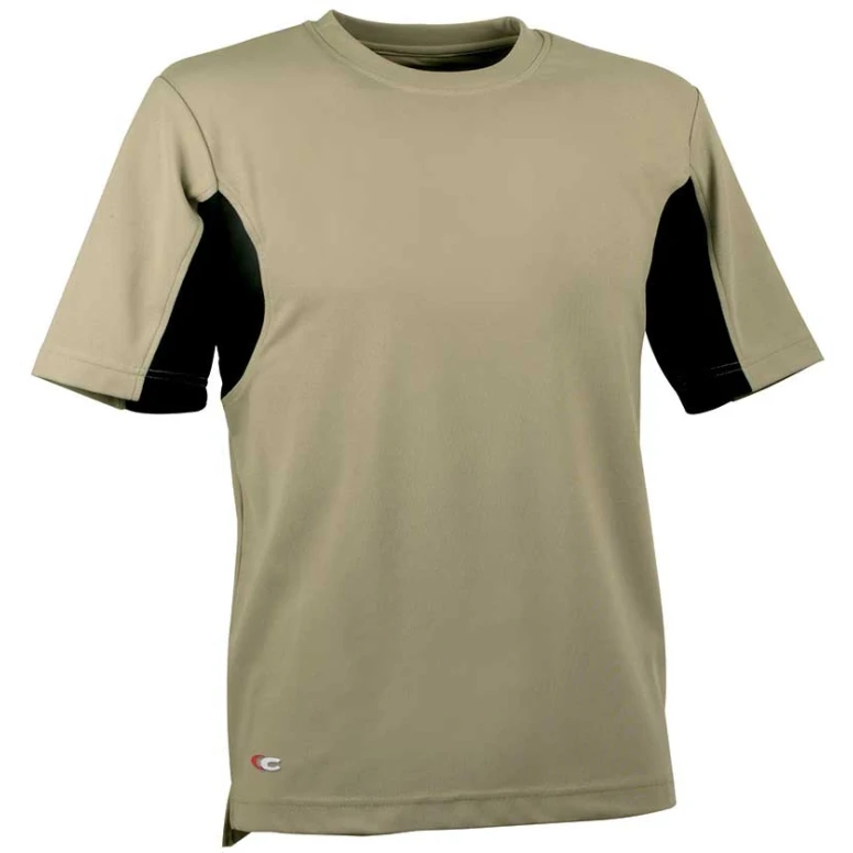Liquidación total - Camiseta de trabajo Cofra Caribbean 100% poliéster V085-0-00A Talla S color barro negro