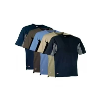Liquidación total - Camiseta de trabajo Cofra Caribbean 100% poliéster V085-0-00A Talla M color barro negro