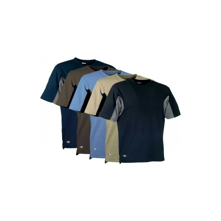 Liquidación total - Camiseta de trabajo Cofra Caribbean 100% poliéster V085-0-00A Talla L color barro negro