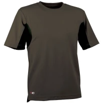 Liquidación total - Camiseta de trabajo Cofra Caribbean 100% poliéster V085-0-00A Talla L color barro negro