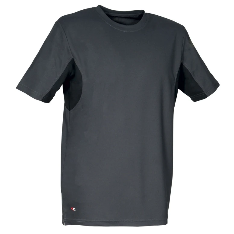 Liquidación total - Camiseta de trabajo Cofra Caribbean 100% poliéster V085-0-00A Talla L color barro negro