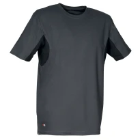 Liquidación total - Camiseta de trabajo Cofra Caribbean 100% poliéster V085-0-00A Talla L color barro negro
