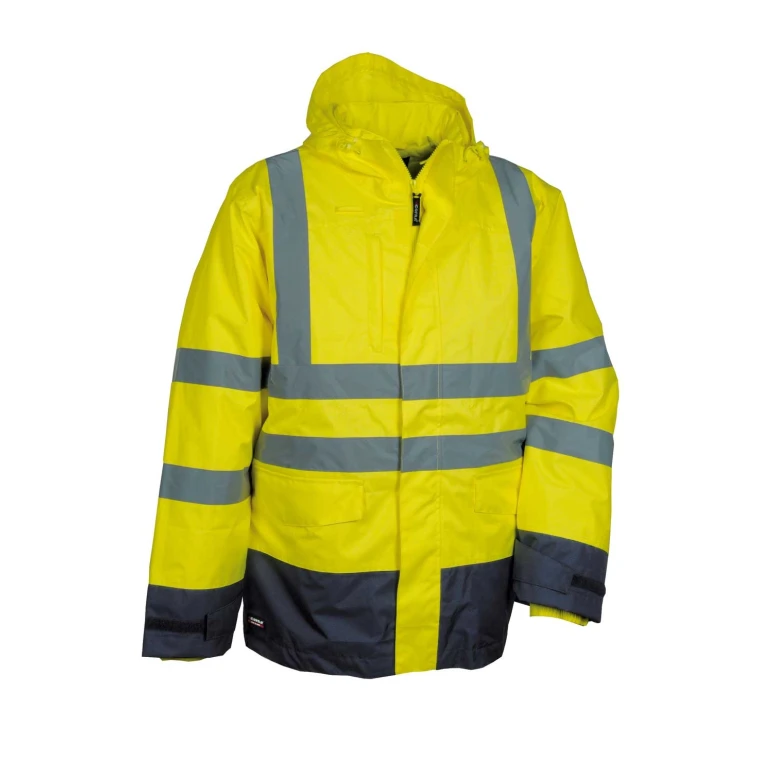 Liquidación total - Parka de trabajo Alta visibilidad Cofra Telsen V419-0-02 Talla 3XL Color Naranja Marino