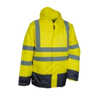 Liquidación total - Parka de trabajo Alta visibilidad Cofra Telsen V419-0-02 Talla 3XL Color Naranja Marino