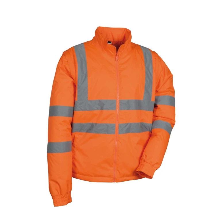 Liquidación total - Parka de trabajo Alta visibilidad Cofra Telsen V419-0-02 Talla 3XL Color Naranja Marino