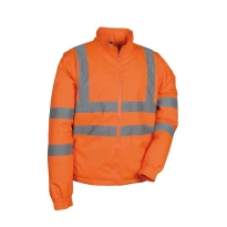 Liquidación total - Parka de trabajo Alta visibilidad Cofra Telsen V419-0-02 Talla 3XL Color Naranja Marino