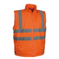 Liquidación total - Parka de trabajo Alta visibilidad Cofra Telsen V419-0-02 Talla 3XL Color Naranja Marino