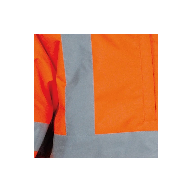 Liquidación total - Parka de trabajo Alta visibilidad Cofra Telsen V419-0-02 Talla 3XL Color Naranja Marino