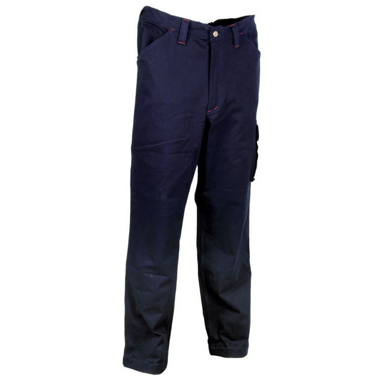 Liquidación total - Pantalón de trabajo Stretch Elásticos Multibolsillos Cofra Newcastle V222-0-02 Talla M Color Azul Marino
