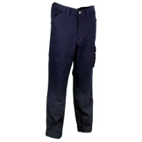 Liquidación total - Pantalón de trabajo Stretch Elásticos Multibolsillos Cofra Newcastle V222-0-02 Talla M Color Azul Marino