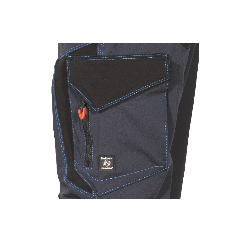 Liquidación total - Pantalón de trabajo Multibolsillos Stretch Cofra Laxbo V591-0-02 número 46 Color Antracita Negro