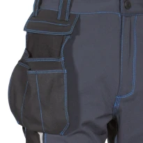 Liquidación total - Pantalón de trabajo Multibolsillos Stretch Cofra Laxbo V591-0-02 número 46 Color Antracita Negro