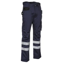Liquidación total - Pantalón de trabajo Multibolsillos Cofra Pincers V069-0-02 número 44 color marino/negro