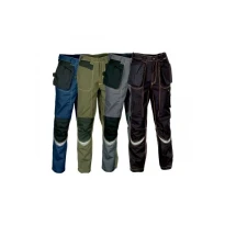 Liquidación total - Pantalón de trabajo Multibolsillos Cofra Eindhoven V174-0-02 Número 50 Color Barro Negro