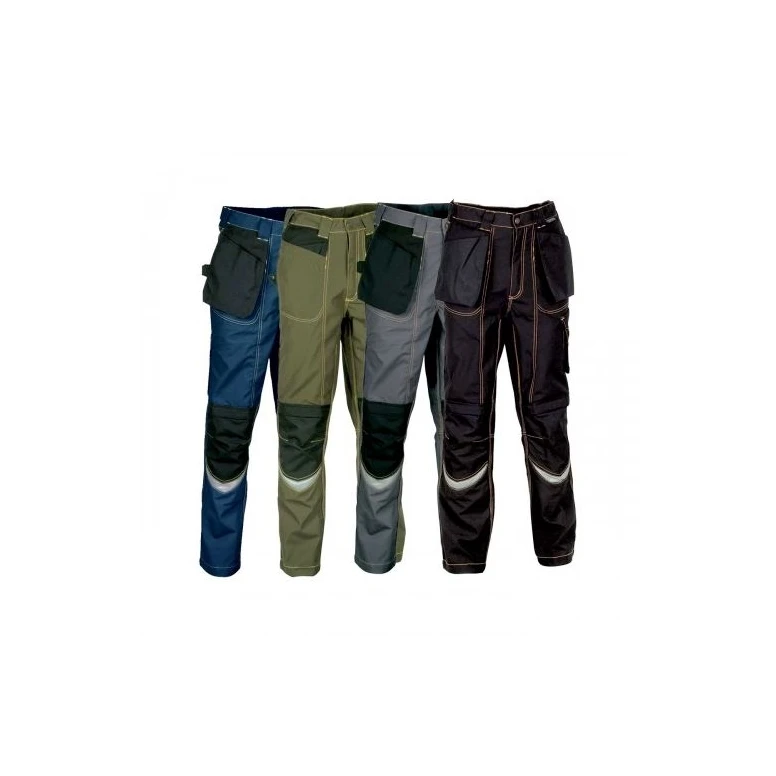 Liquidación total - Pantalón de trabajo Multibolsillos Cofra Eindhoven V174-0-02 Número 50 Color Barro Negro