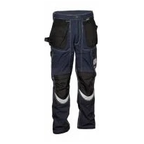Liquidación total - Pantalón de trabajo Multibolsillos Cofra Eindhoven V174-0-02 Número 50 Color Barro Negro