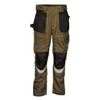 Liquidación total - Pantalón de trabajo Multibolsillos Cofra Eindhoven V174-0-02 Número 50 Color Barro Negro
