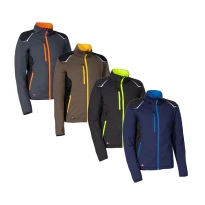 Liquidación total - Sudadera de trabajo Stretch Multibolsillos Cofra Deurne V648-0-02 color antracita negro naranja Talla S