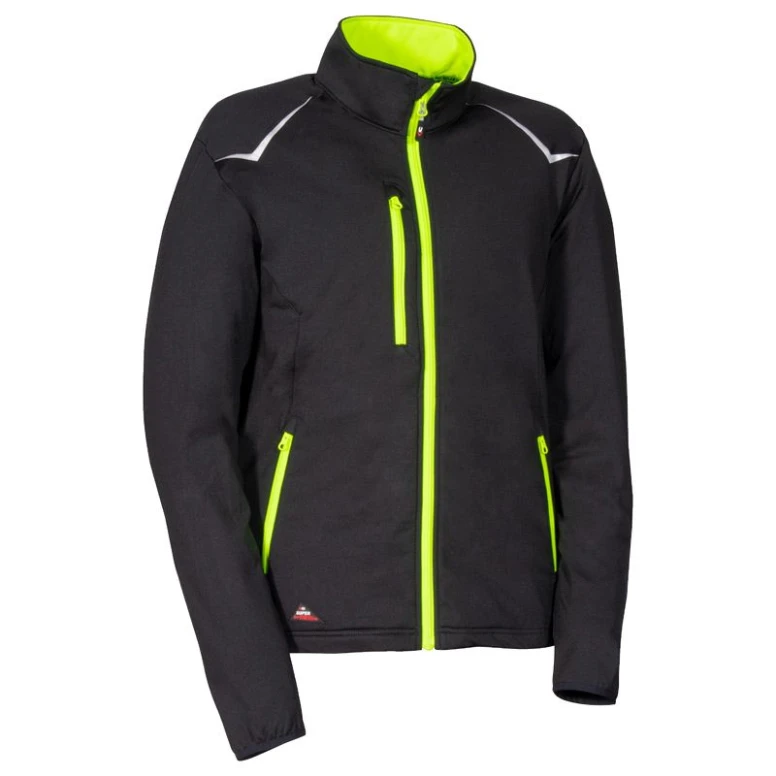 Liquidación total - Sudadera de trabajo Stretch Multibolsillos Cofra Deurne V648-0-02 color antracita negro naranja Talla S
