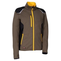 Liquidación total - Sudadera de trabajo Stretch Multibolsillos Cofra Deurne V648-0-02 color antracita negro naranja Talla S