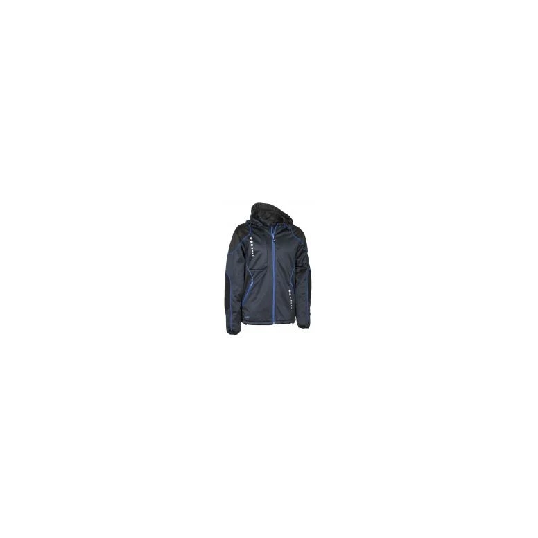Liquidación total - Chaqueta con capucha de trabajo Softshell Cofra Jacuzia V387-0-02 negro/rojo Talla M