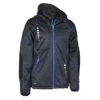 Liquidación total - Chaqueta con capucha de trabajo Softshell Cofra Jacuzia V387-0-02 negro/rojo Talla M