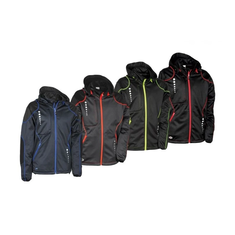 Liquidación total - Chaqueta con capucha de trabajo Softshell Cofra Jacuzia V387-0-02 antracita/negro/naranja Talla m
