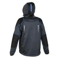 Liquidación total - Chaqueta con capucha de trabajo Softshell Cofra Jacuzia V387-0-02 antracita/negro/naranja Talla m