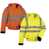 Liquidación total - Chaquetón de trabajo Alta visibilidad Cofra Flúor V075-0-02 Número 60 Color Amarillo Marino