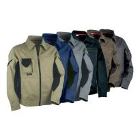 Liquidación total - Chaqueta de trabajo Multibolsillos Cofra Workman V007-0-00 barro/negro número 48