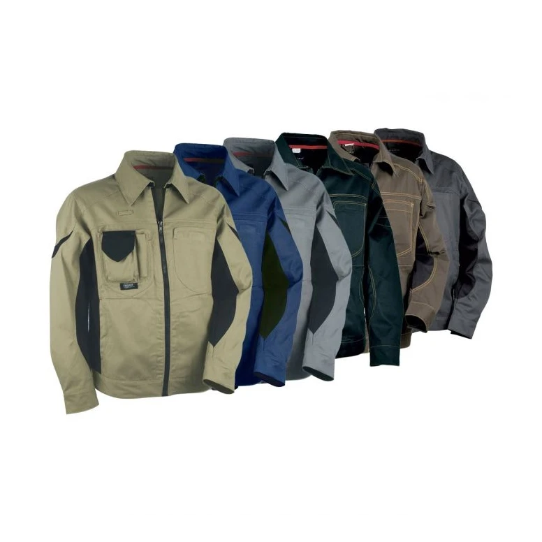 Liquidación total - Chaqueta de trabajo Multibolsillos Cofra Workman V007-0-00 barro/negro número 48