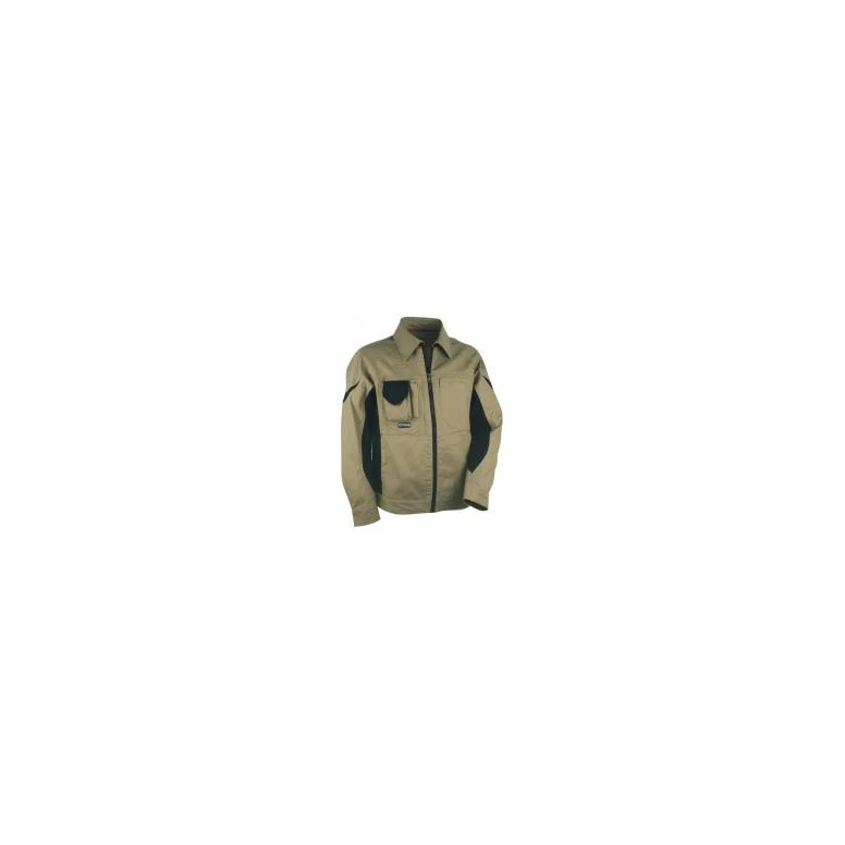Liquidación total - Chaqueta de trabajo Multibolsillos Cofra Workman V007-0-00 barro/negro número 48